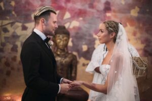 Dennis Jauch Instagram - Happy Anniversary mein schatz 💫
I can't believe it's been 2 years since we said "yes"!!! So much has happened since then...the world is literally upside down, but being in this with you by my side as my most stunning wife makes it all feel like a walk in the park.
Thank you for being my ride or die through it all. It's only the beginning of our beautiful journey together ❤ And to everyone that got to join us on our most special day, I'm going through our wedding photos today & I'm laughing hard about the camera gold we captured at that after party! Absinthe is one hell of a drink 😭
#LeeAndDSaySi @leonalewis 😍