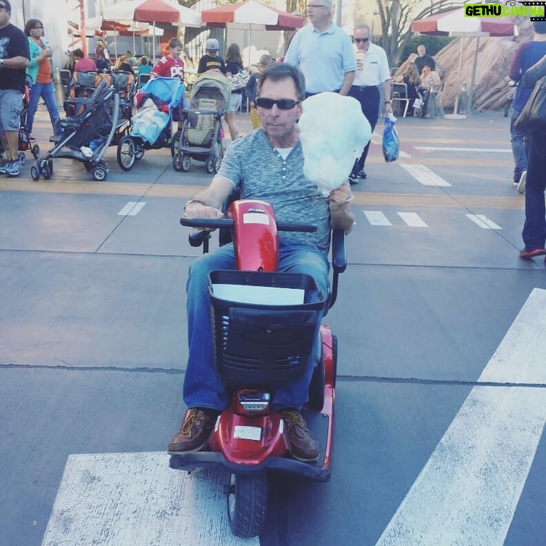 Dennis Jauch Instagram - Happy Vater Tag Papa. I will never forget how wr took you to Disney Land with your scooter until it got out of control and you ran over a little kid and got stuck on top of it 😭 (the kid was fine). I know you're with me today and everyday. I am forever grateful for your presence ❤ #FathersDay2021 Disney California Adventure Park