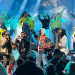 Dennis Jauch Instagram - Last night was a damn movie. I'm still processing but feeling incredibly grateful for the opportunity. @nbaallstar X @djkhaled + THE BIGGEST NAMES IN MUSIC RIGHT NOW. We made history last night. From concept to video content, lighting, styling & choreography...our team @noceilingsent DELIVERED last night! Greatul for the dream team @kimwillecke @phil_shaw @nick_geurts @gregchapkis SWIPE ➡️ to see who performed! Cleveland, Ohio