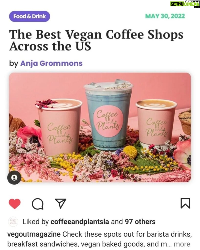 Dennis Jauch Instagram - Thank you @vegoutmagazine for the cover and beautiful write up. We're so proud of our hard working team of @coffeeandplantsla . No2 coming this Summer 😊🌼 Coffee and Plants LA