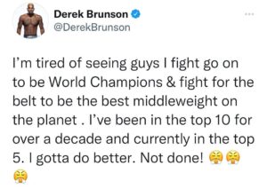 Derek Brunson Instagram - 🗣