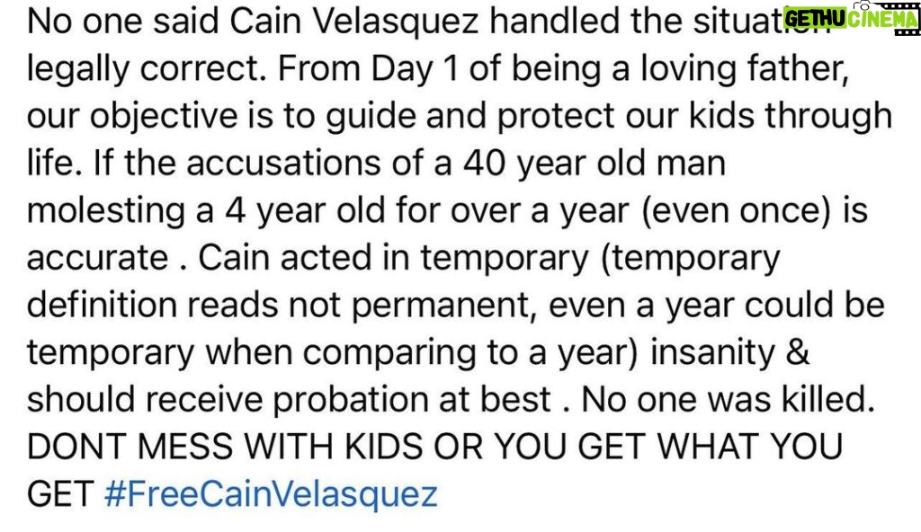 Derek Brunson Instagram - Ultimate protector @cainmma . #FreeCainVelasquez Bay Area, California