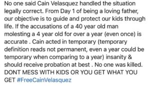 Derek Brunson Instagram - Ultimate protector @cainmma . #FreeCainVelasquez