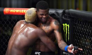Derek Brunson Instagram - Happy anniversary Son Mar20.2021 

Derek Brunson ends the winning streak of Kevin Holland,

when he defeats him by unanimous decision

@trailblaze2top . I’m so proud of you after your last win. Sorry we couldn’t be twinning in the wins . Soon ! Sincerely Dad