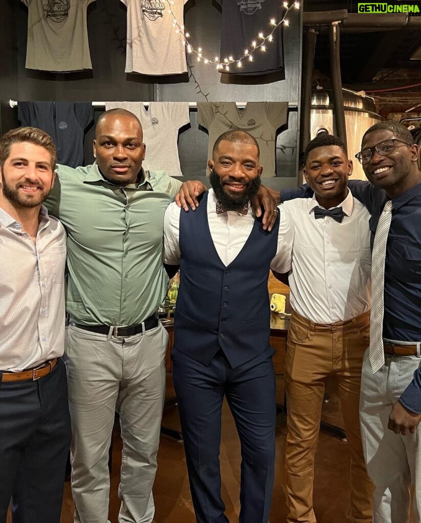 Derek Brunson Instagram - Good times yesterday at my bro @uncletrotty wedding . Congrats and many blessings to you and Jane 🙏🏾 Wilmington, North Carolina