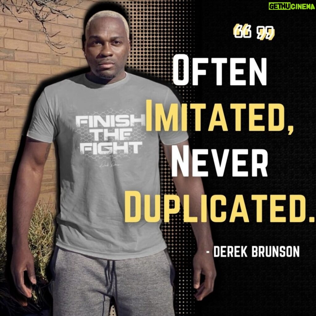 Derek Brunson Instagram - In the end there's only one person standing on top. Make sure that person is you.
