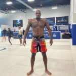 Derek Brunson Instagram - Week 1 in the books . 5 weeks we’re going to be indestructible. Blonde Brunson 👱🏾‍♂️ shirts available , link in the bio . Fort Lauderdale, Florida