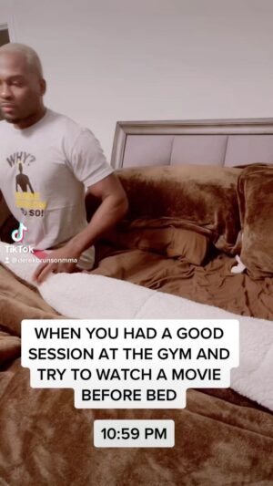Derek Brunson Instagram - This happens every time , I try to watch a movie 😂😂😂 . 🏷 tag someone if you can relate