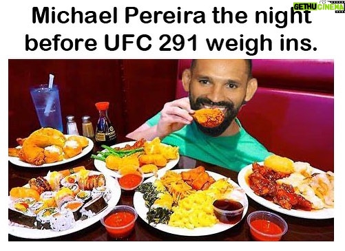 Derek Brunson Instagram - That boy was eating good 😂😂😂 #UFC291 Salt Lake City, Utah
