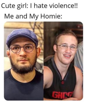 Derek Brunson Instagram - This had me weak. Y’all keep bullying them nerdy looking dudes if you want to 😂😂😂 💀