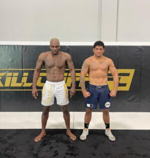 Derek Brunson Instagram - Blonde Brunson 👱🏾‍♂️ & the King 🤴🏾 of the 305 . Coming to an arena near you soon !