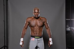 Derek Brunson Instagram - PFL recap: spinning s**t , I had fun fighting once again . I ran 10-15 miles for the last 8 weeks . I went 3 rounds without tiring . We can build on that ! Inch by inch #PFL 👱🏾‍♂️blonde brunson undefeated . Thank you DC the crowd was great. I felt at home