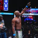 Derek Brunson Instagram - PFL recap: spinning s**t , I had fun fighting once again . I ran 10-15 miles for the last 8 weeks . I went 3 rounds without tiring . We can build on that ! Inch by inch #PFL 👱🏾‍♂️blonde brunson undefeated . Thank you DC the crowd was great. I felt at home Washington, DC