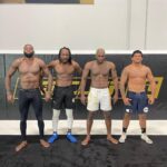 Derek Brunson Instagram - Blonde Brunson 👱🏾‍♂️ & the King 🤴🏾 of the 305 . Coming to an arena near you soon ! Fort Lauderdale, Florida