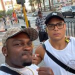 Derek Brunson Instagram - .@BorrachinhaMMA blink 3 times if you need help. He tried to do a peace offering , doing the Blonde Brunson pose on site . SOON 😤👱🏾‍♂️ #NoSecretJuice Las Vegas, Nevada