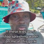 Derek Brunson Instagram - If these kids don’t stop splashing water on me at this park … 😂😂😂 Miami, Florida
