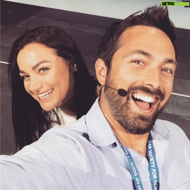 Derek Muller Instagram - Working with @ochoachristina on our two-headed hybrid project for #intelisef #cohosts