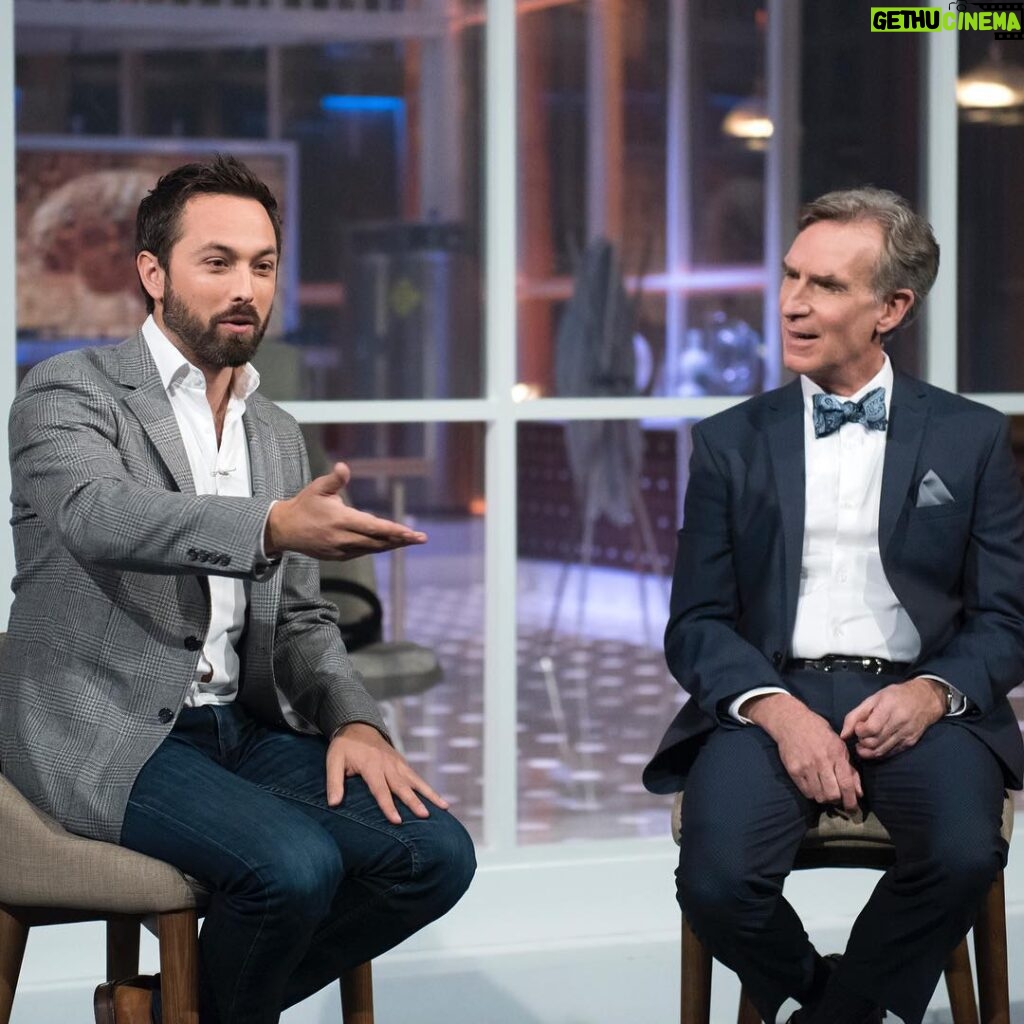 Derek Muller Instagram - That time I confused @billnye but was absolutely certain the audience knew what I was talking about. #billnyesavestheworld on #netflix now! I'm in episodes 3,4,5,7,9