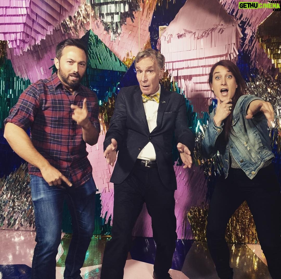 Derek Muller Instagram - Apparently this is what saving the world looks like. #billnyesavestheworld now on #netflix with @johaus and @billnye