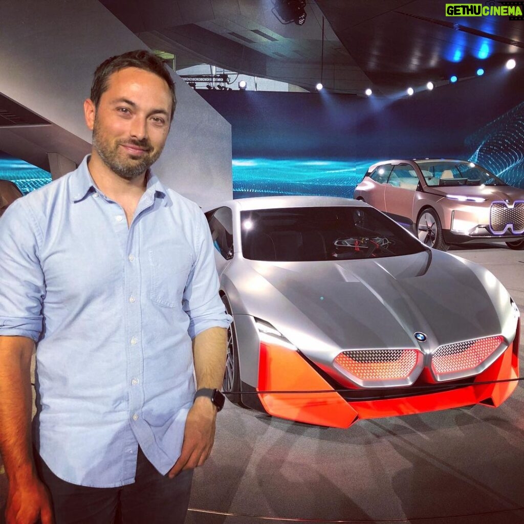 Derek Muller Instagram - My future ride. This concept car is the @BMW Vision #MNext. I went to Munich for #NEXTGen as a #BMWPartner and learned why cars of the future will be electric, autonomous and shared. New video is up on my channel #ad. @BMWUSA #BMWUSA BMW World Munich