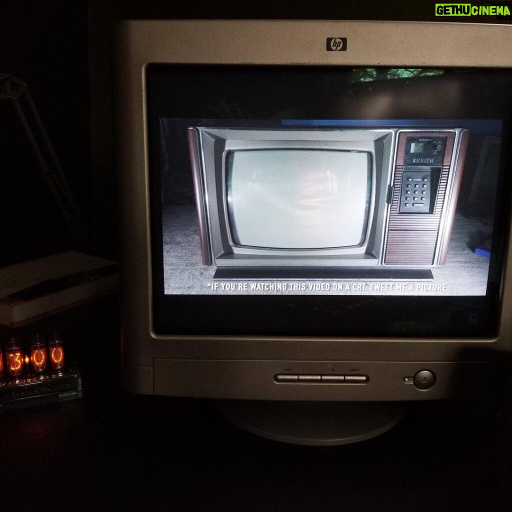 Derek Muller Instagram - A lot of my latest video was shot on VHS. No, seriously. And apparently people still have cathode ray TUBES to watch YouTUBE on. When was the last time you had a CRT? Link in bio.