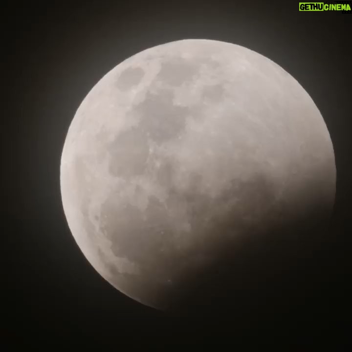Derek Muller Instagram - The lunar eclipse from cloudy California
