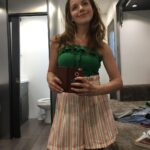 Devon Hales Instagram - July 9, 2019. First day on set 💛 ft: toilet