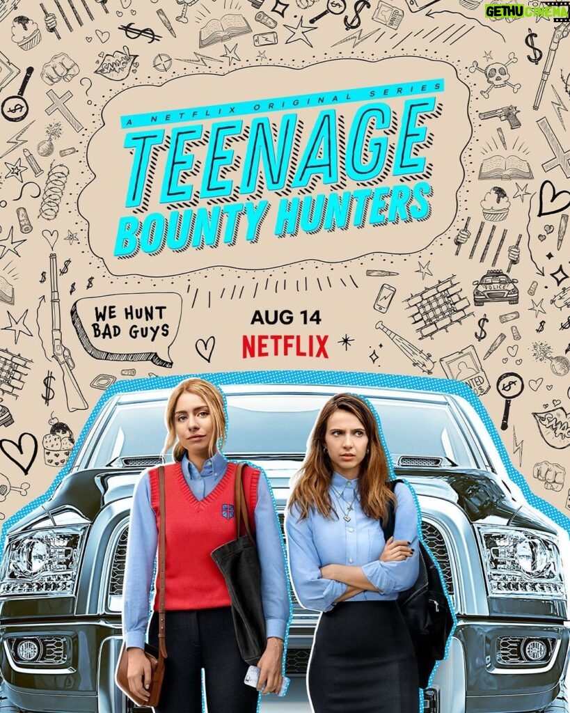 Devon Hales Instagram - Whoa 🙌🏼 Are we feeling totally #blessed right now? 😈 August 14 on @netflix @teenagebountyhunters