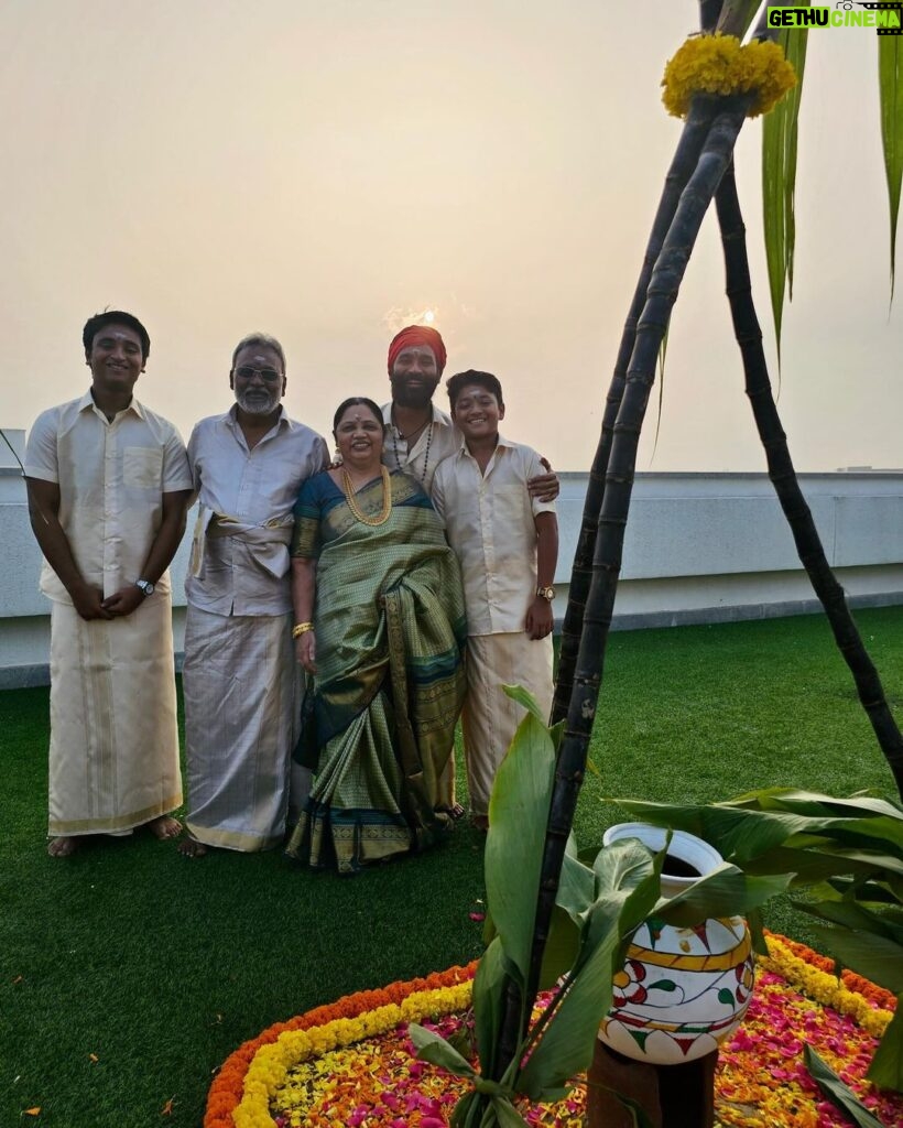 Dhanush Instagram - Wishing you all a Blessed,Divine Pongal 🌞🙏♥️