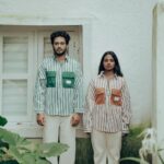 Dhanya Ananya Instagram - pause and play 🤎💚 Costumes : @cultxverse @cultverse_clothing Photography : @anees_as_k Assist : @praveen_mohan___ In frame : @midhunvenugopal_official & @kanmaniii3 ♥️ : @ma_l_oo