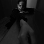 Dhanya Ananya Instagram - i will slip quietly away from the noisy crowd, you come too 🌓 @vinod__lal @binee_30 @tatvadesignelement 🖤