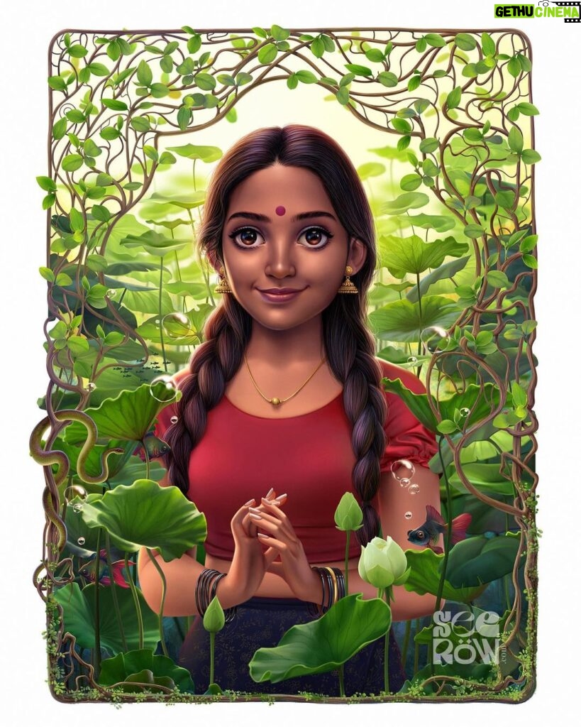 Dhanya Ananya Instagram - it’s very beautiful to see how you look in someone’s imagination @seerowunni every time I see myself in your work I wonder I smile ♥️ Love 🦋🥰🥀