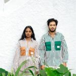 Dhanya Ananya Instagram - pause and play 🤎💚 Costumes : @cultxverse @cultverse_clothing Photography : @anees_as_k Assist : @praveen_mohan___ In frame : @midhunvenugopal_official & @kanmaniii3 ♥️ : @ma_l_oo