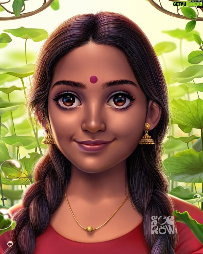 Dhanya Ananya Instagram - it’s very beautiful to see how you look in someone’s imagination @seerowunni every time I see myself in your work I wonder I smile ♥️ Love 🦋🥰🥀
