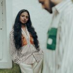 Dhanya Ananya Instagram - pause and play 🤎💚 Costumes : @cultxverse @cultverse_clothing Photography : @anees_as_k Assist : @praveen_mohan___ In frame : @midhunvenugopal_official & @kanmaniii3 ♥️ : @ma_l_oo