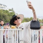 Di Mondo Instagram - 9:19am “Tratando de balancear todo/ trying to balance everything” #FestivalDeViñaDelMar2023 #festivaldeviña #viñadelmar #Viña2023 #Gucci #DiMondo Tuesday February.21.2023 #ViñaDelMar Hat: @ericjavits Outfit: @gucci Pic: @adriannina Vid: @saintnigg @rapsy.grapher @igneocl Hair & Makeup: @vicenteferrerp @donnaronda @instagram Viña del mar, Chile