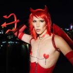 Di Mondo Instagram - 8:25 “the good and the evil / el bien y el mal” #HappyHalloween #Devil #Angel #DiMondo Monday October.31.2022 #NewYork Photo: @adriannina Edit: @_alisa_grabko_ @instagram New York, New York