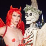 Di Mondo Instagram - 8:25 “the good and the evil / el bien y el mal” #HappyHalloween #Devil #Angel #DiMondo Monday October.31.2022 #NewYork Photo: @adriannina Edit: @_alisa_grabko_ @instagram New York, New York