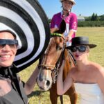 Di Mondo Instagram - 9:06pm “Thank you @maria_fishel and Kenneth for having me at the Polo Hamptons / Gracias @maria_fishel y Kenneth por tenerme en el Polo Hamptons“ #Polo #BlackAndWhite #PoloHamptons #EricJavits #DiMondo Saturday July.23.2022 #TheHamptons Hat: @ericjavits @instagram Bridgehampton, New York