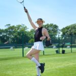 Di Mondo Instagram - 8:51pm “Let’s play tennis but make it fashion / Juguemos tennis pero hazlo fashion“ #MiuMiu #Tennis #DiMondo Tuesday July.19.2022 #NewYork Pics by: @myartcode Hat and Bag: @ericjavits Outfit: @miumiu @instagram West Side Tennis Club