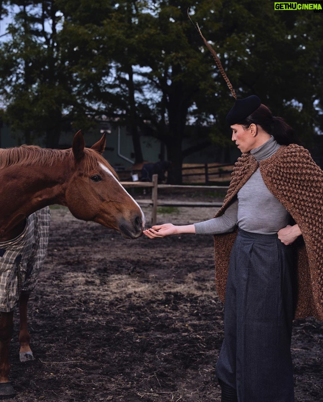 Di Mondo Instagram - 7:56pm “what’s more important the journey or the destination and the other replies the company! / qué es más importante el viaje o el destino y el otro responde la compañía!” #HappyThanksgiving #Grateful #FarmLife #Horse #DiMondo Thursday November.23.2023 #StBarts Pics: @alicia_shi Edit: @_alisa_ruby_ Hair and Makeup: @vicenteferrerp @instagram
