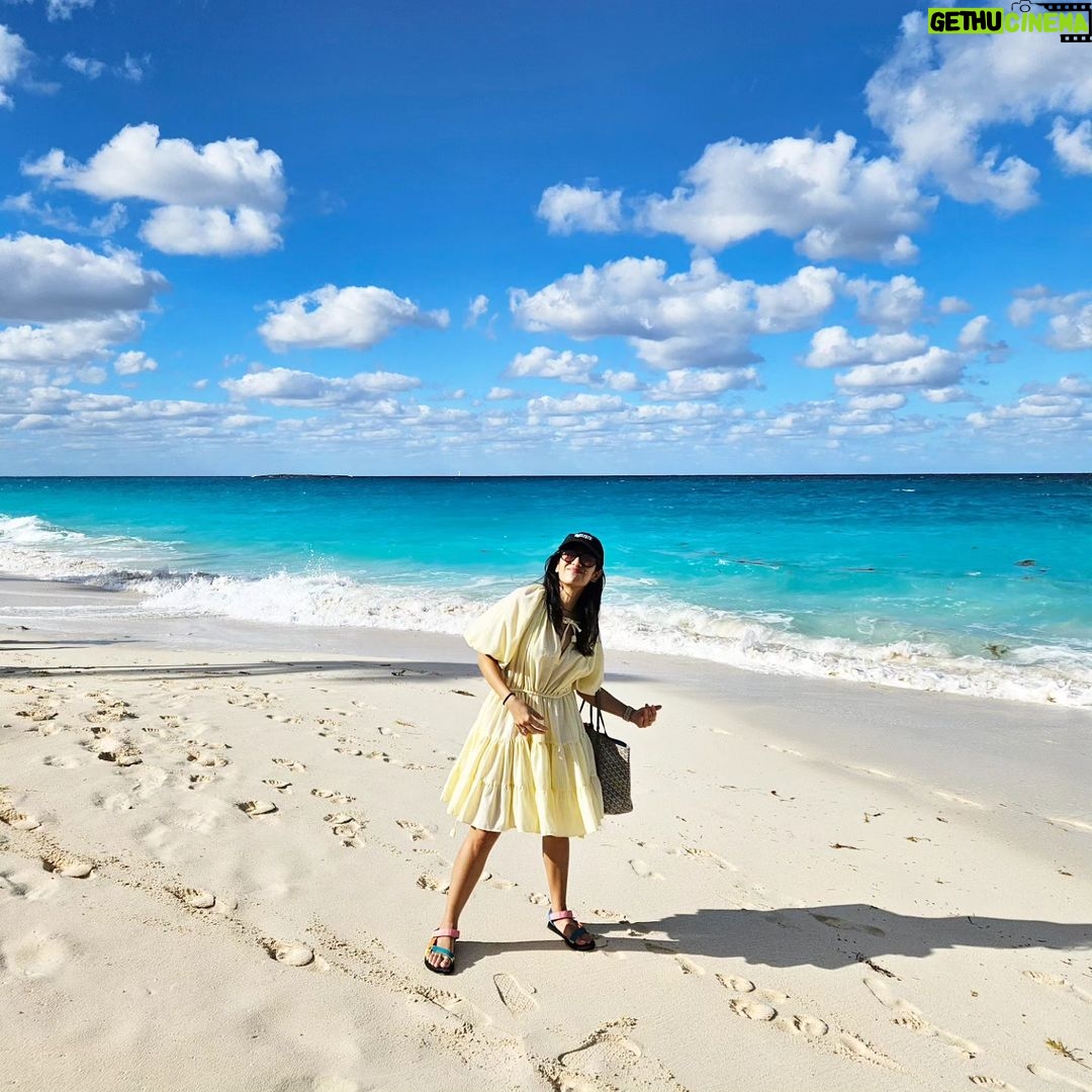 Dian Sastrowardoyo Instagram - Nassau. Cabbage Beach, Nassau, Bahamas