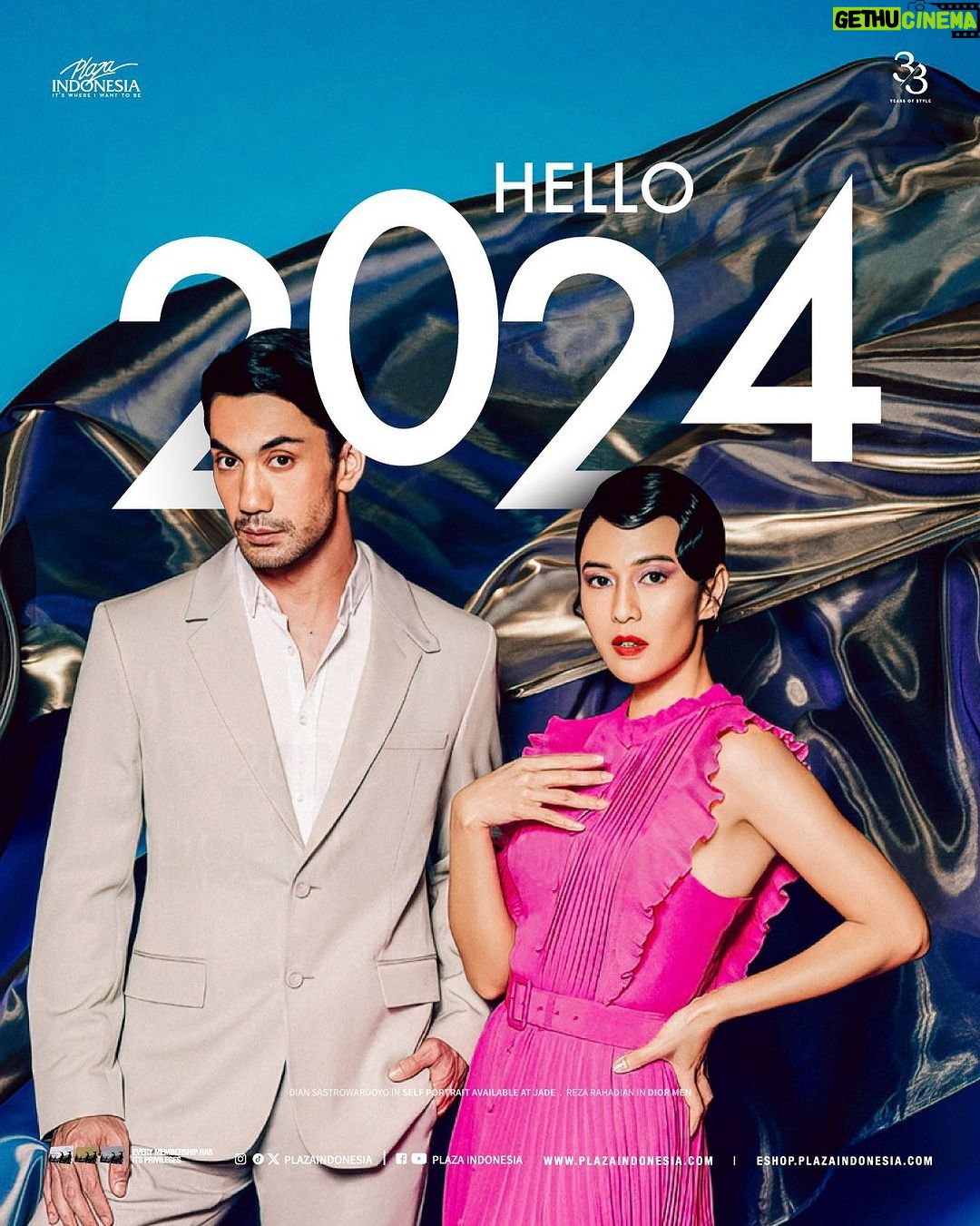 Dian Sastrowardoyo Instagram - Say hello to 2024! Wishing you a prosperous New Year filled with happiness, fulfillment and good health. Happy New Year! Credits: @therealdisastr in @mrselfportrait, available @jade_jakarta @officialpilarez in @dior men #PlazaIndonesia #YourSecondHome #ItsWhereIWantToBe