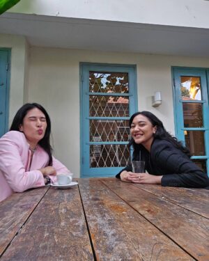 Dian Sastrowardoyo Instagram - This morning with her