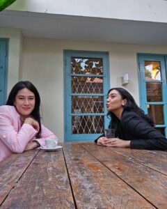 Dian Sastrowardoyo Instagram - This morning with her