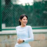 Dian Sastrowardoyo Instagram - Oops! That moment when the tennis ball decides it wants to explore outside the court boundaries. 😅 Sorry guys, udh kelamaan ga latian ni.. 📷 @snap.nuel