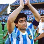 Diego Maradona Instagram - Tu emoción, un día como hoy en 1987. Fue en el "partido revancha" contra Alemania. La selección argentina festejaba en su país, con su gente, la obtención del campeonato del mundo de México '86. Fue victoria por 1-0, con pase tuyo y gol de Burru, cuándo no?💙🇦🇷 Estadio Jose Amalfitani Club Atletico Velez Sarsfield
