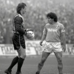 Diego Maradona Instagram - Stasera tornano ad affrontarsi Napoli e Juventus. Al di là del risultato, vogliamo approfittarne per salutare il grande @tacconistefano_official e augurargli una pronta e completa guarigione. Tutto il nostro rispetto e ammirazione per te e la tua famiglia. Un abbraccio forte, campione! - - - - - - - - - - - Hoy vuelven a enfrentarse el Napoli con la Juventus. Más allá del resultado, queremos aprovechar la ocasión para saludar al gran @tacconistefano_official y desearle lo mejor en su recuperación. Todo nuestro respeto y admiración para vos y tu familia. Un fuerte abrazo, campeón!!! Stadio Diego Maradona