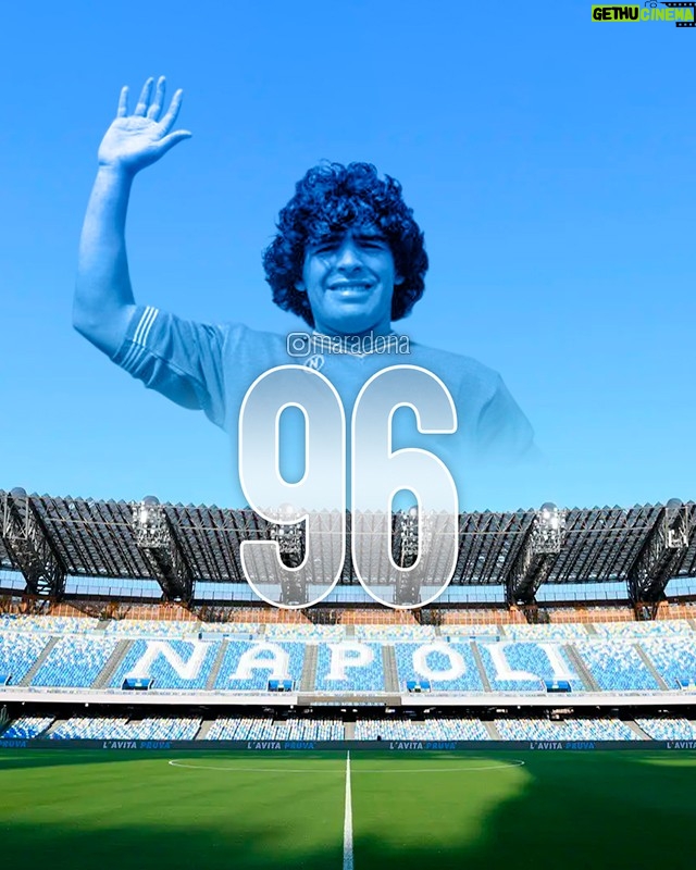 Diego Maradona Instagram - Auguri a tutta Napoli!!! Stadio Diego Armando Maradona