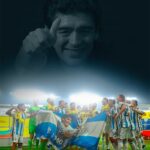 Diego Maradona Instagram - “Por suerte la era de Maradona terminó”. Gracias a nuestra selección Sub-17 por hacer hoy partícipe a nuestro papá de esta importante victoria. Que lo hayan hecho ustedes, los más jóvenes de nuestro país, significa un mundo ❤️🇦🇷